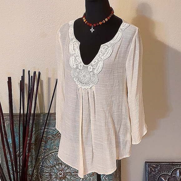 CROCHET FLOWY TOP - Picture 4 of 9
